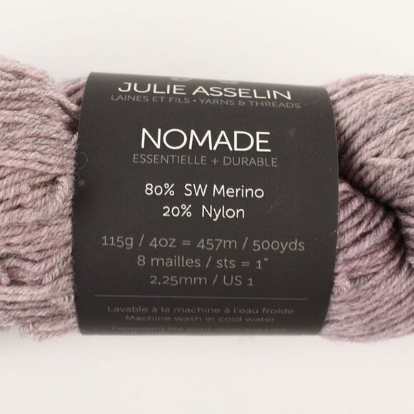 Julie Asselin Nomade Yarn SW Merino Nylon Blend Heathered Romance - Picture 3 of 4